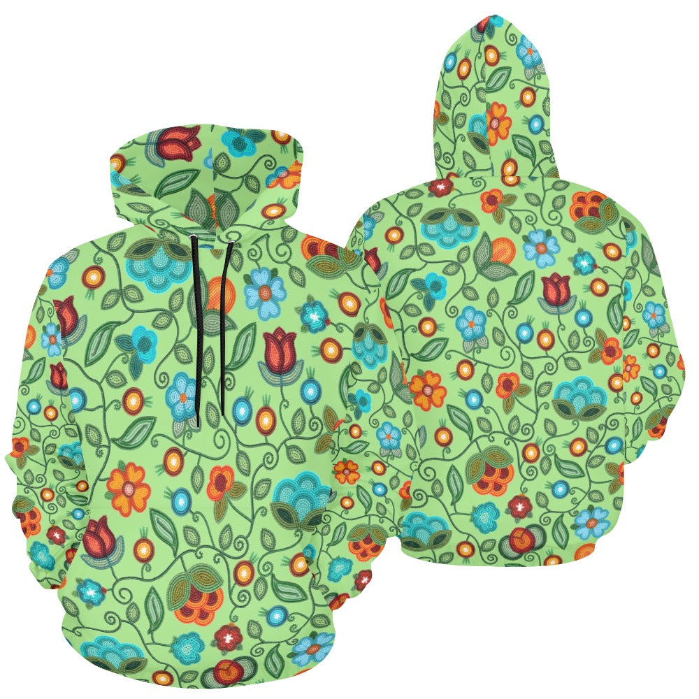 Prairie Fire Petals Sage Hoodie for Women