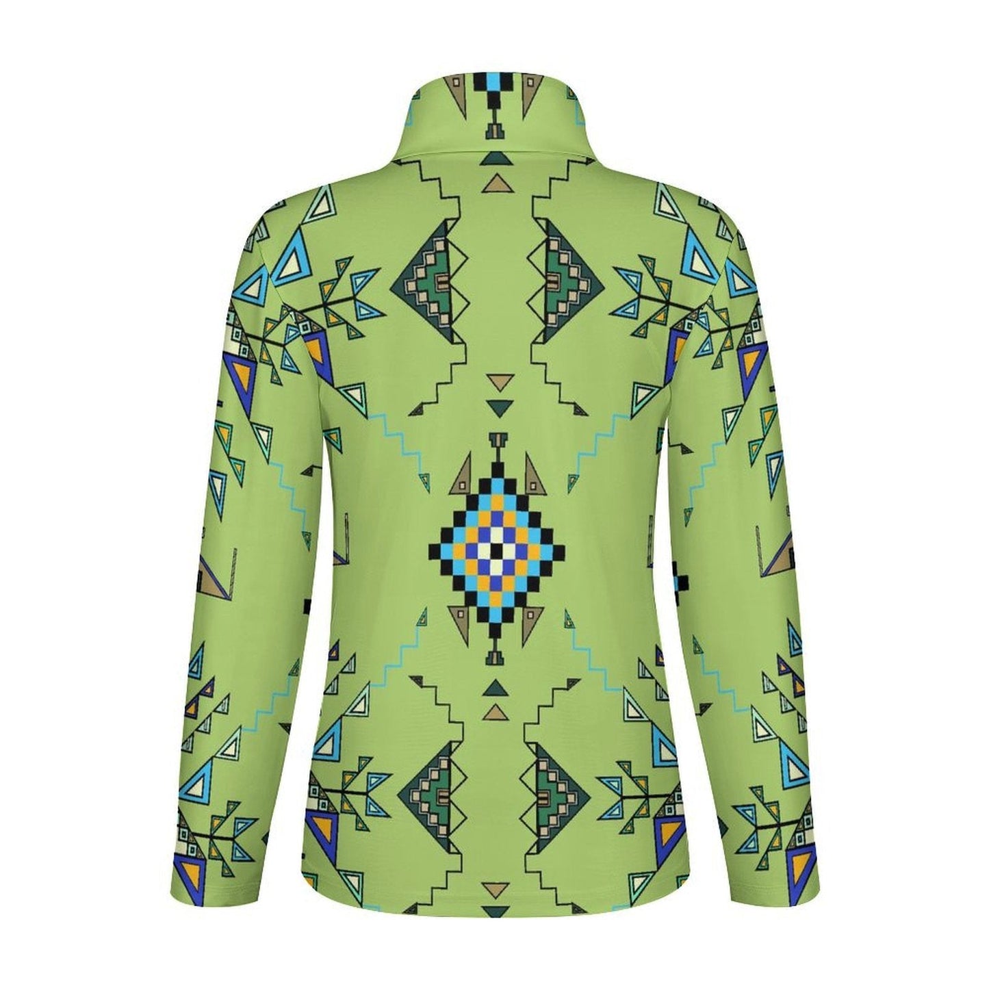 Bear Shield Green Long Sleeve Yoga Shirt