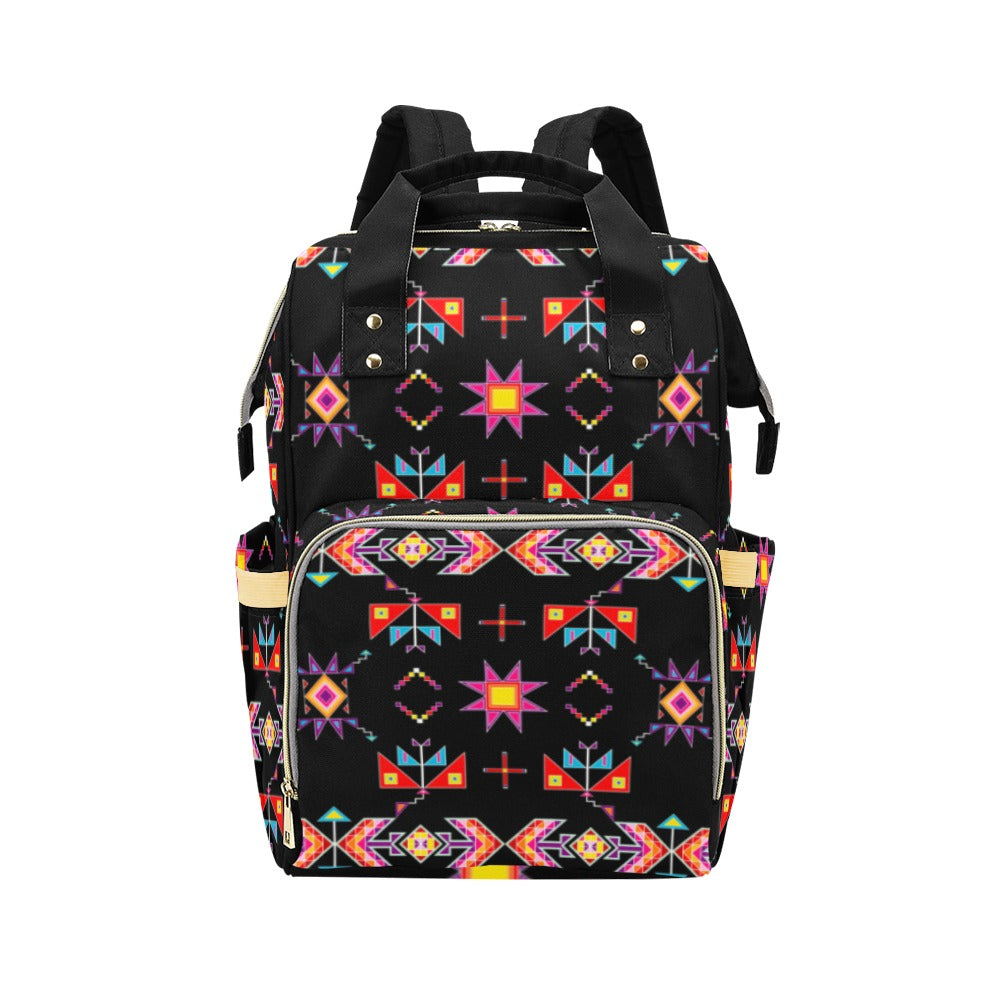 Scattered Generations Black Multi-Function Diaper Backpack