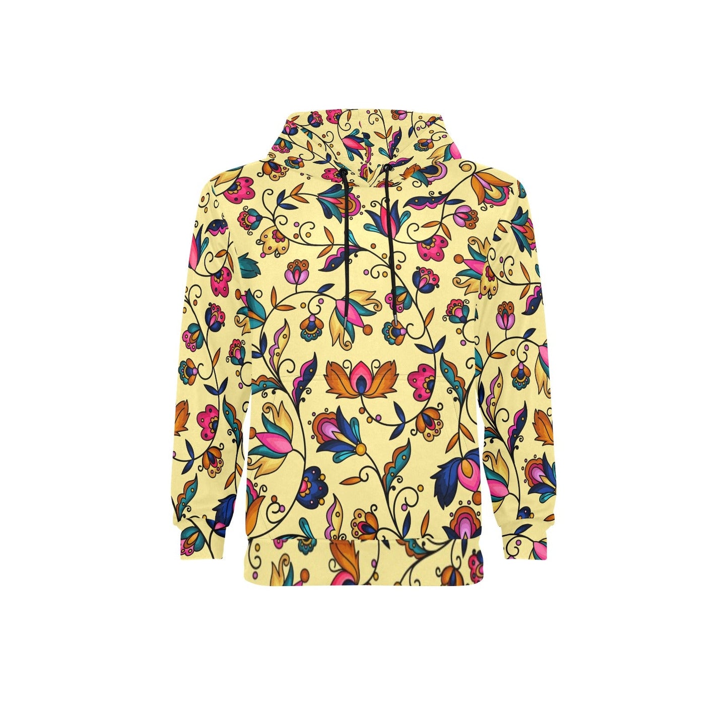 Copper Prairie Petals Fleece Hoodie