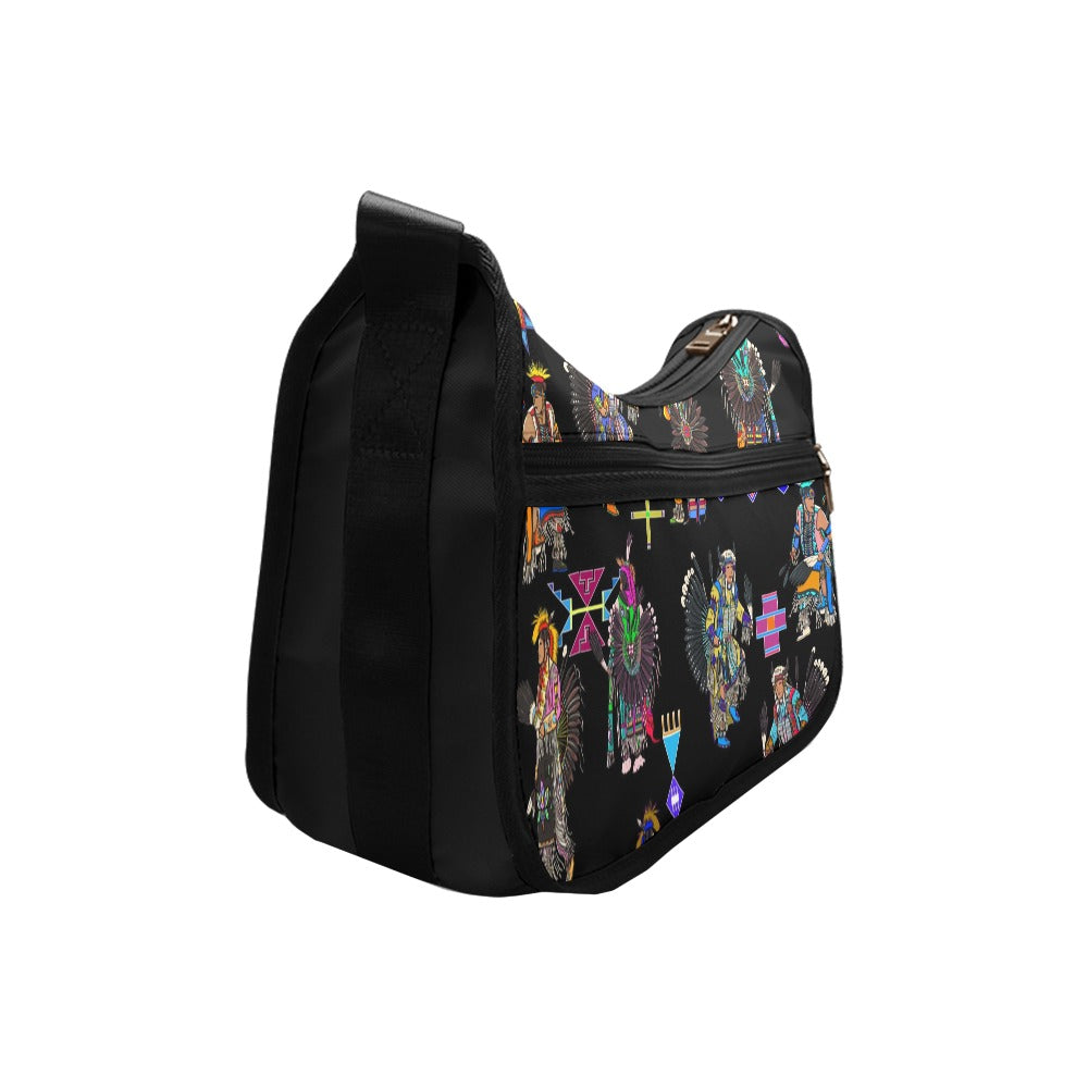 Men's Tradish Dancers Black Crossbody Bag