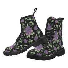 Load image into Gallery viewer, Purple Beaded Rose Boots for Men
