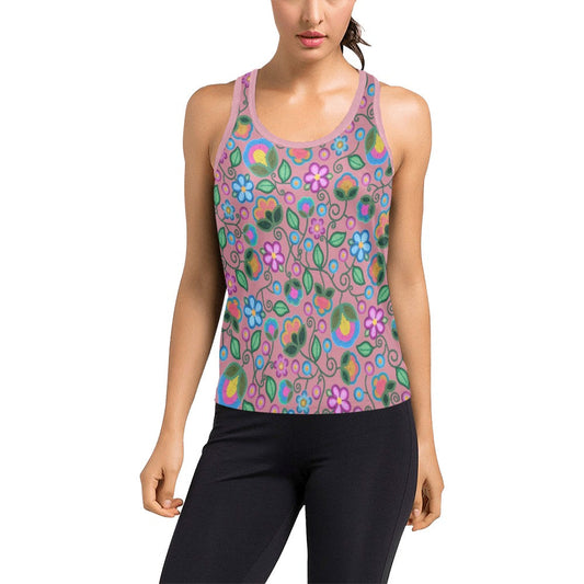 Turquoise Sunbeam Peach Racerback Tank Top