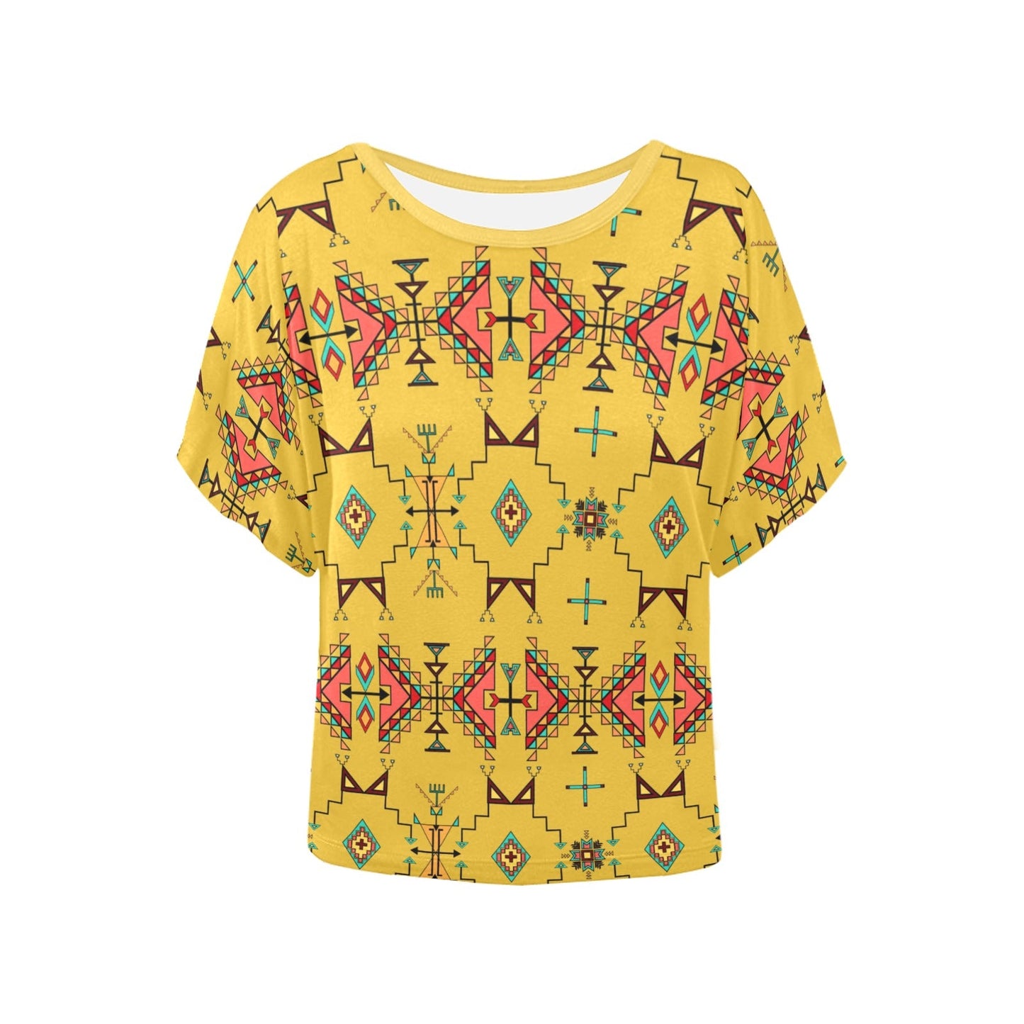 Thunder Flight Yellow Women's Batwing-Sleeved Blouse T shirt
