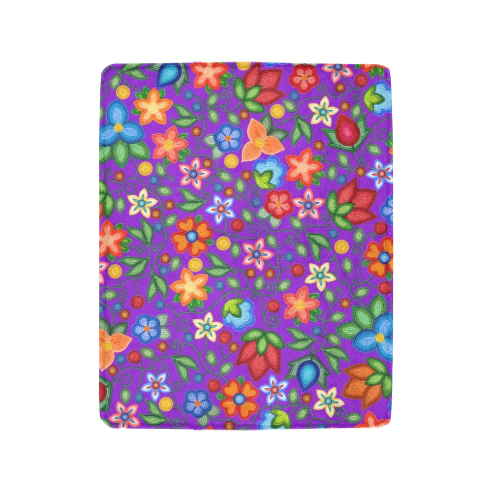 Morning Harmony Purple Small Micro Fleece Blanket