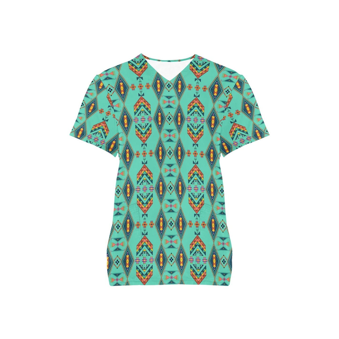 Travois Tipi Smoky Sky Scrub Top