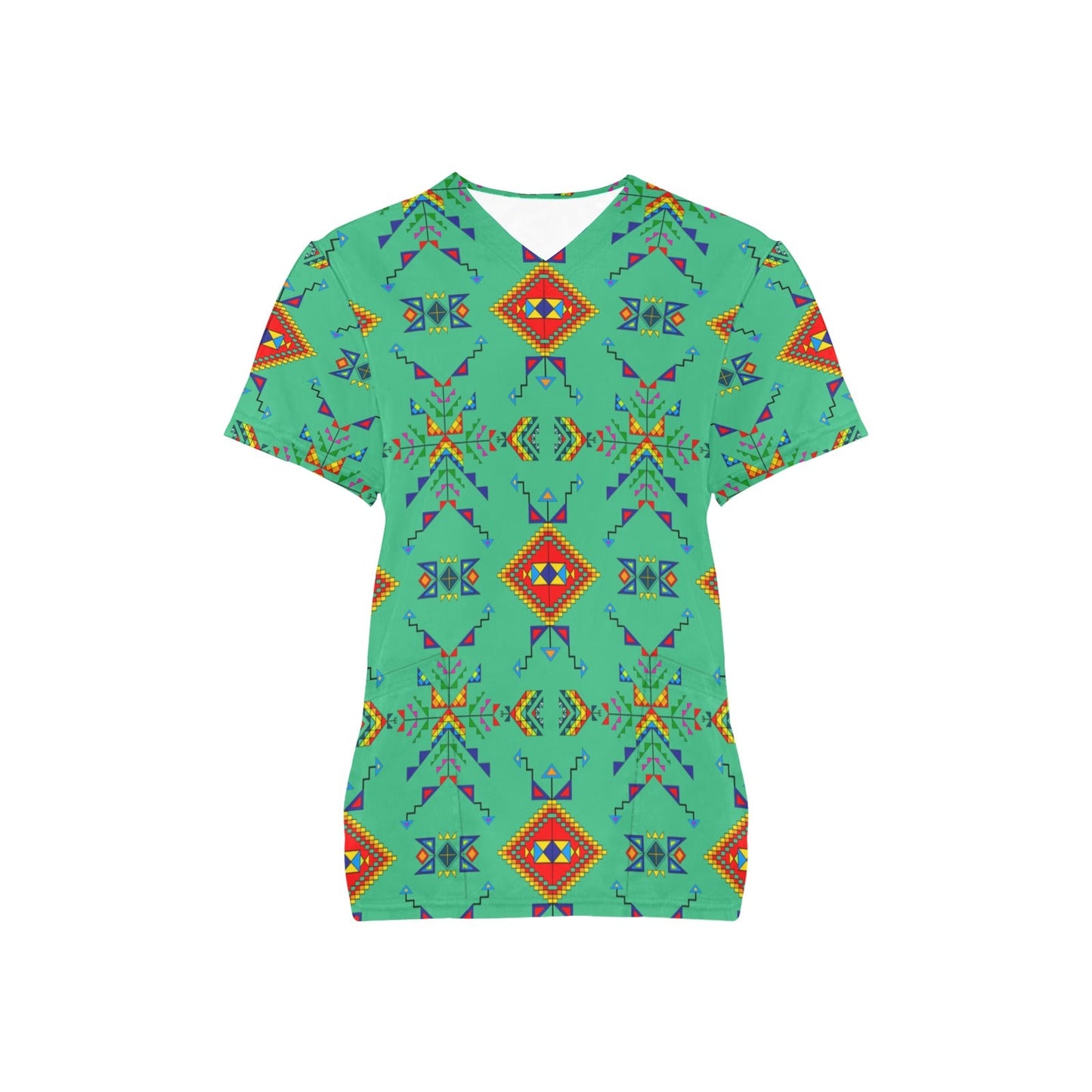 Buffalo Jump Sage Scrub Top