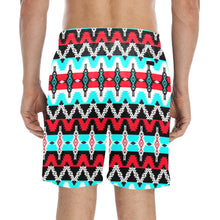 Load image into Gallery viewer, Two Spirit Dance Men&#39;s Mid-Length Beach Shorts
