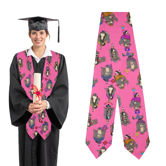 Women's Tradish Dancers Pink Graduation Stole