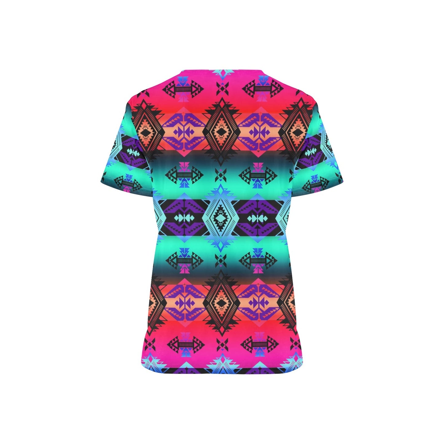 Sovereign Nation Sunrise Scrub Top
