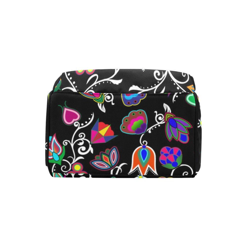 Indigenous Paisley Black Diaper Bag