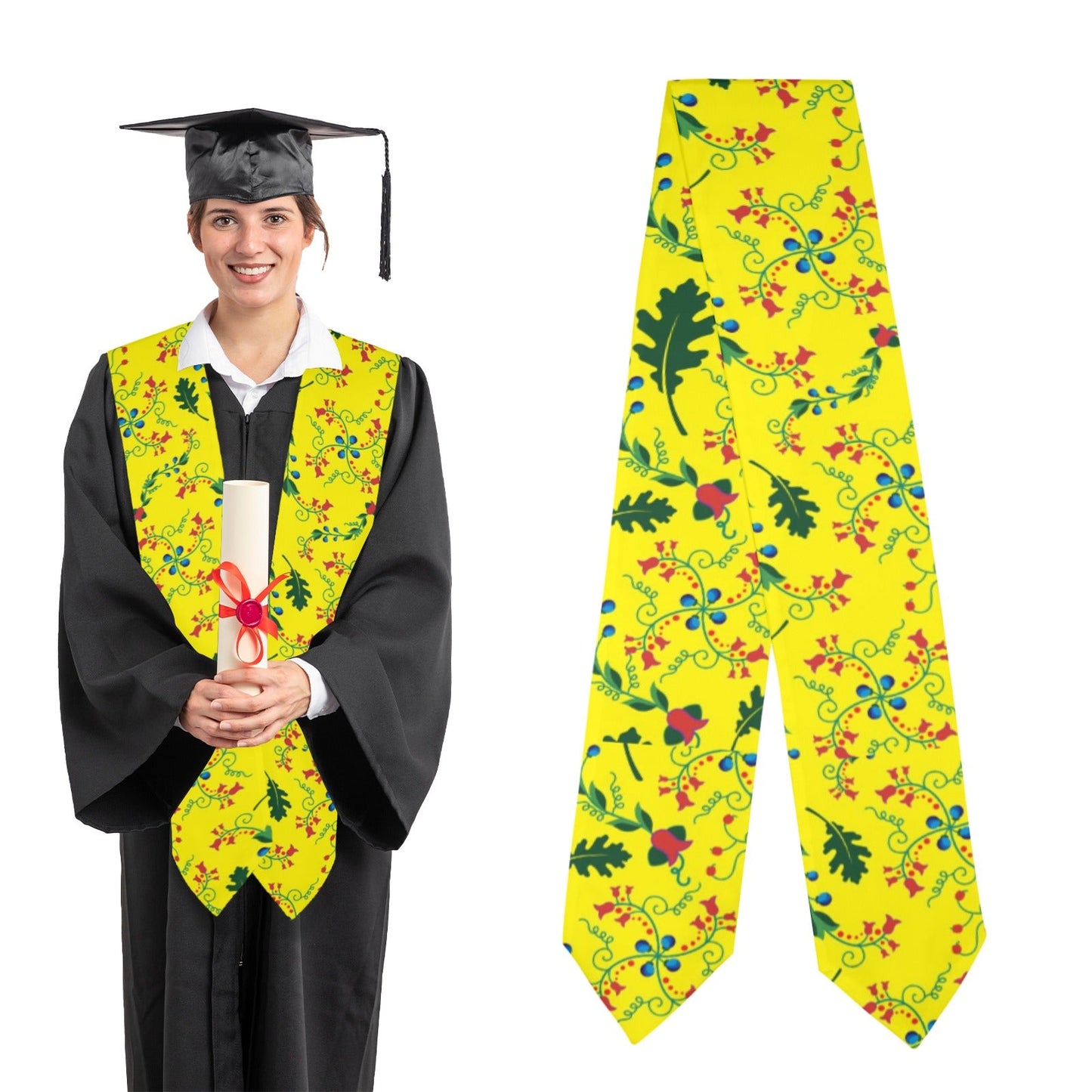 Vine Life Lemon Graduation Stole