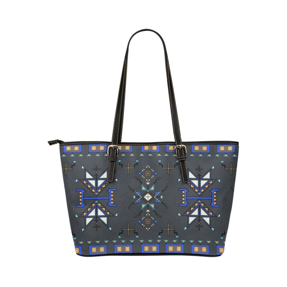 Eagle Strike Gray Leather Tote