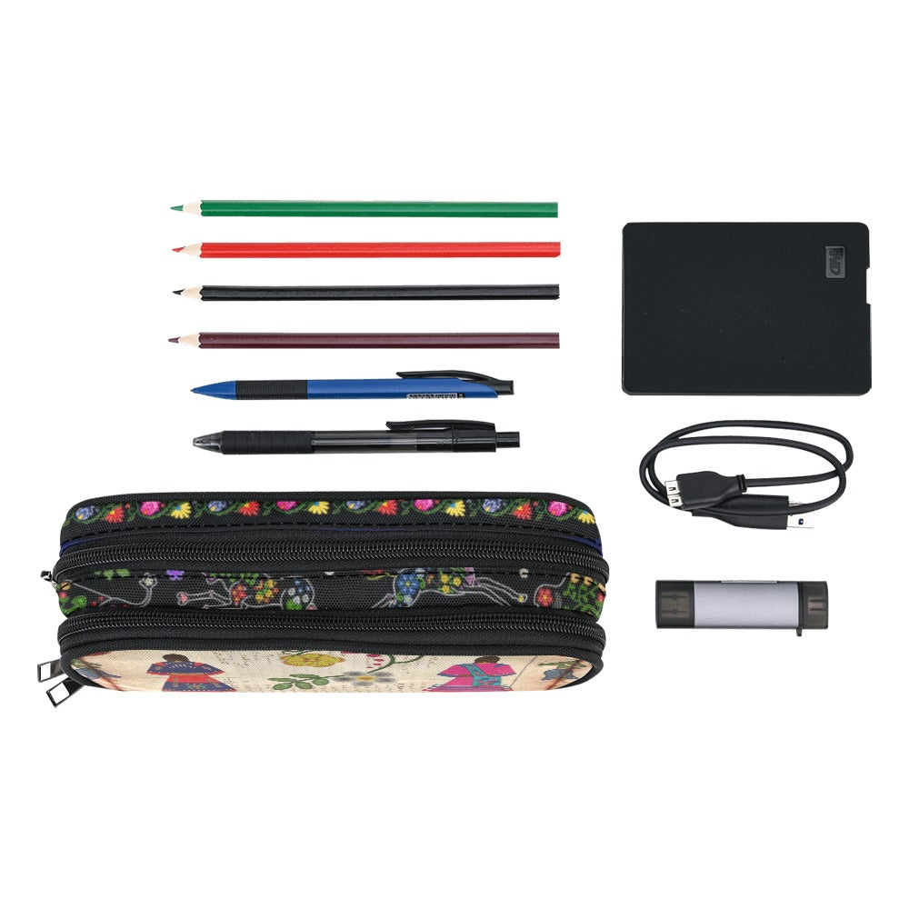 Floral Ledger Sisters Pencil Pouch