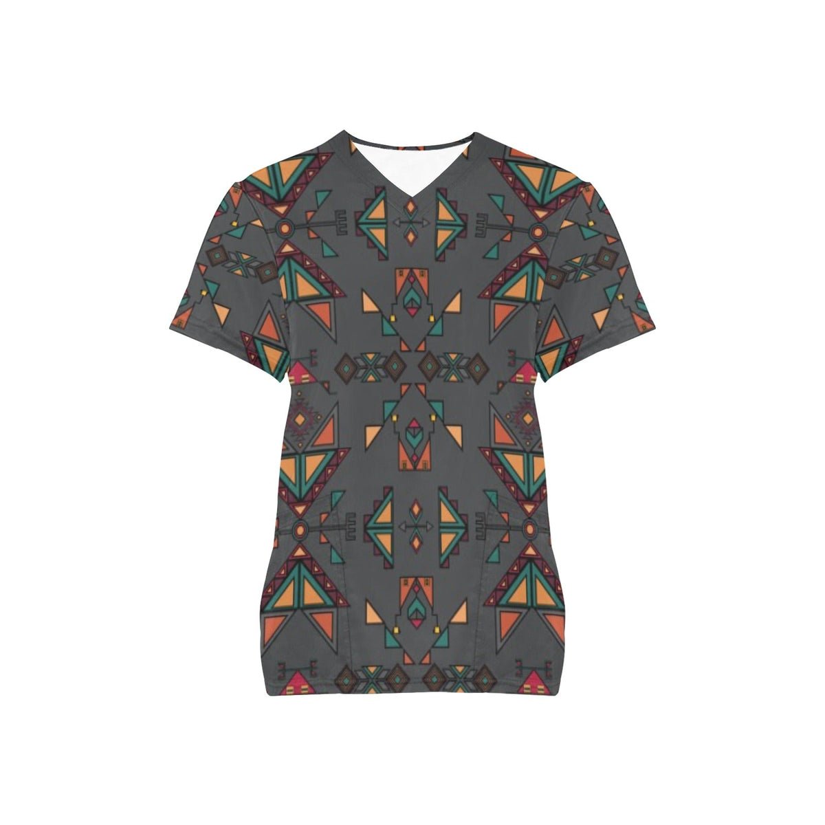 Arrow dawn Gray Scrub Top