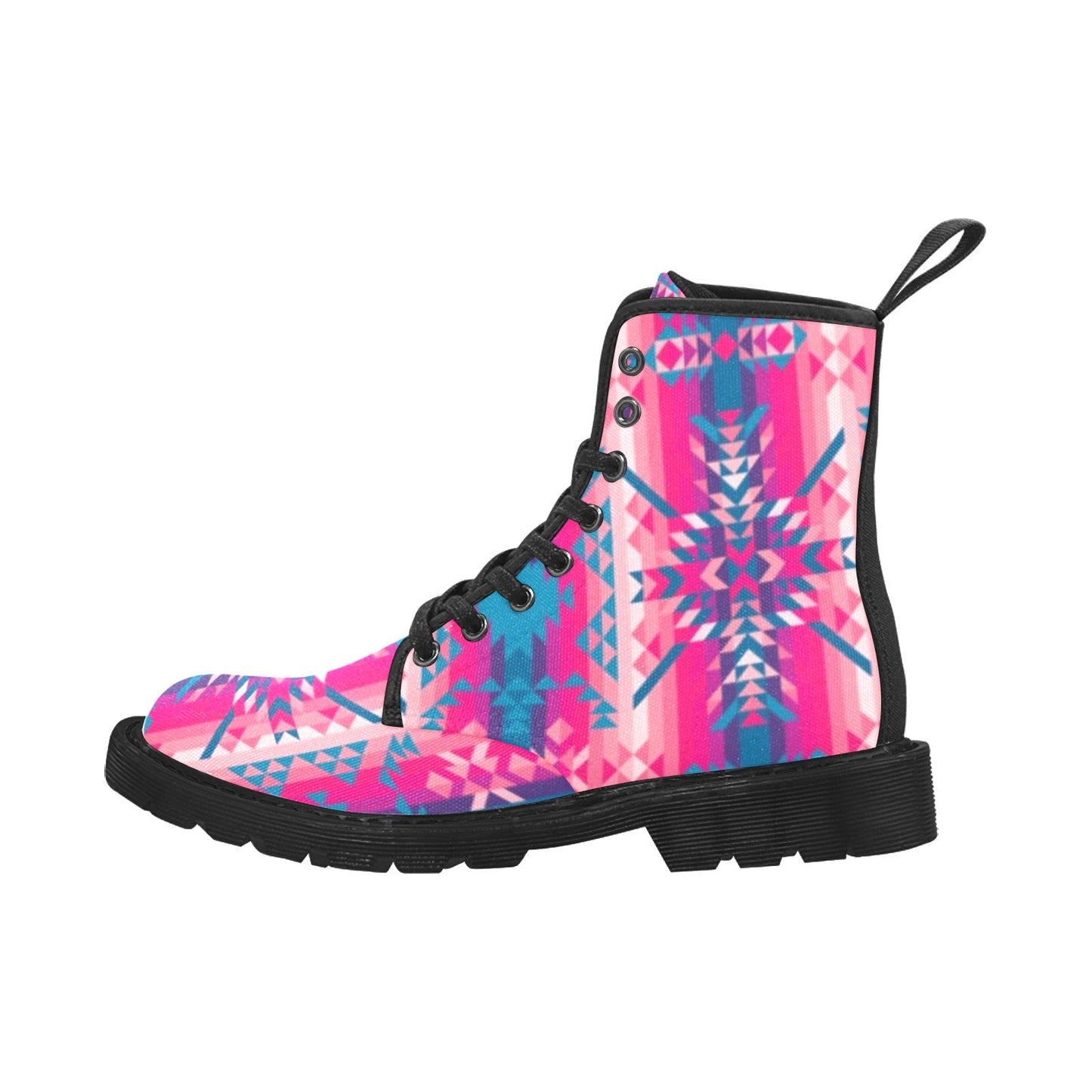 Desert Geo Blue Boots