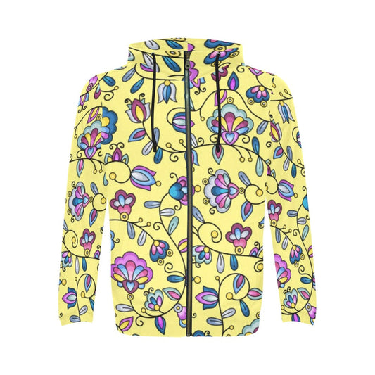 Autumn Bundle Blessing Yellow Zip Hoodie