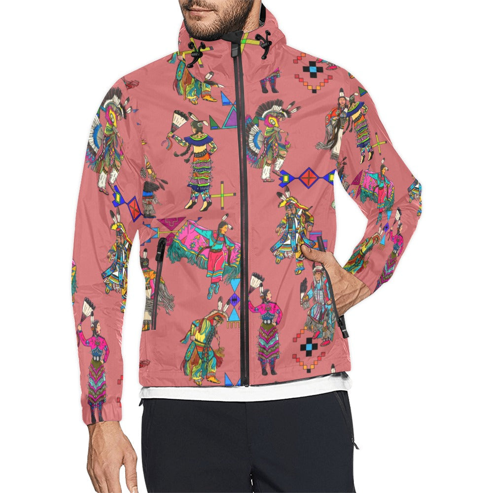 Grand Entry Dancers Terra Cotta Men's Windbreaker