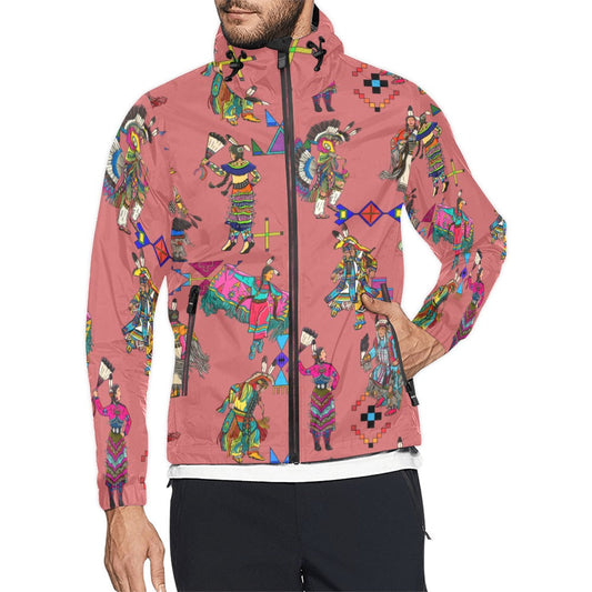 Grand Entry Dancers Terra Cotta Men's Windbreaker