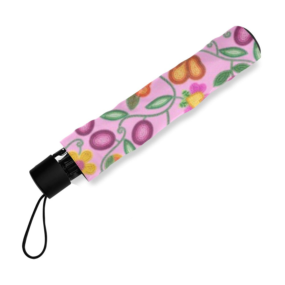 Boreal Bounty Pink Foldable Umbrella