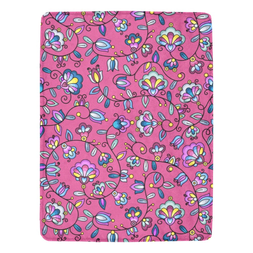 Autumn Bundle Blessing Pink X-Large Micro Fleece Blanket