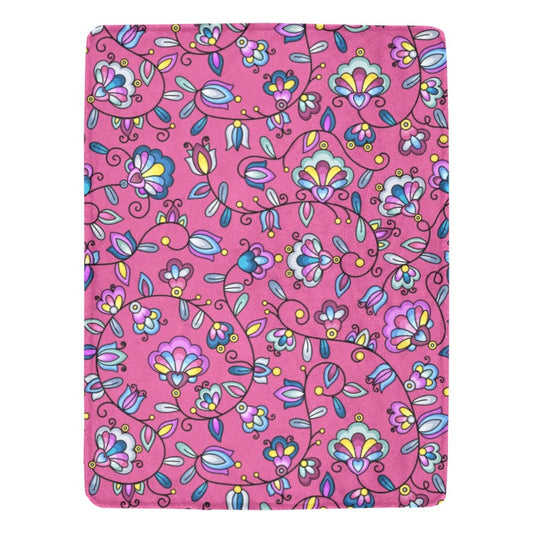 Autumn Bundle Blessing Pink X-Large Micro Fleece Blanket