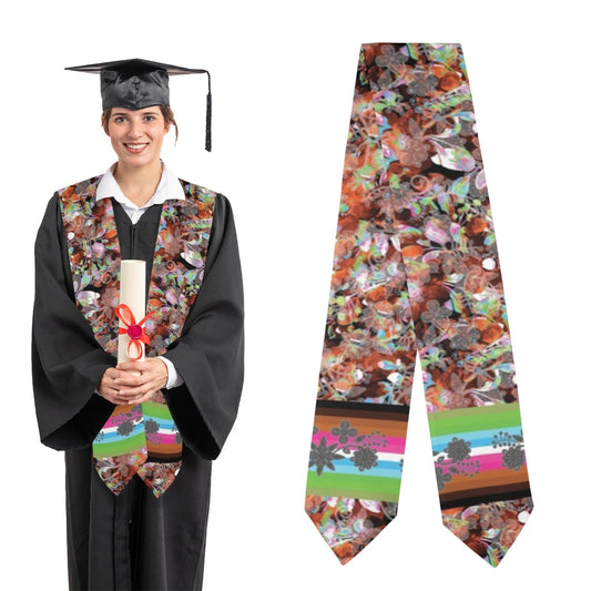 Culture in Nature Orange Graduation Stole