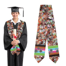 Load image into Gallery viewer, Culture in Nature Orange Graduation Stole

