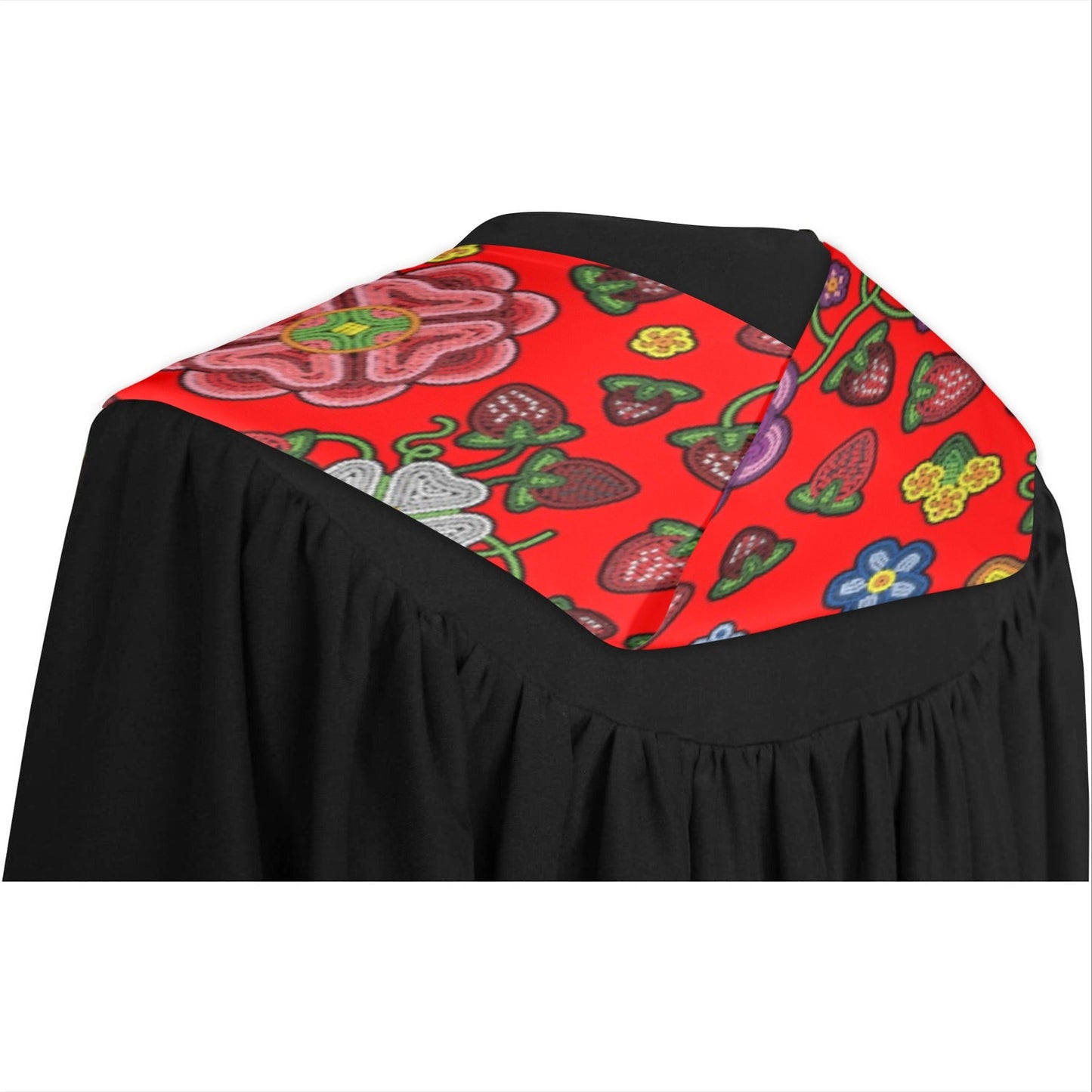 Berry Pop Fire Graduation Stole