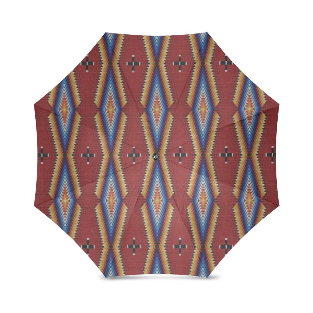 Diamond in the Bluff Red Foldable Umbrella