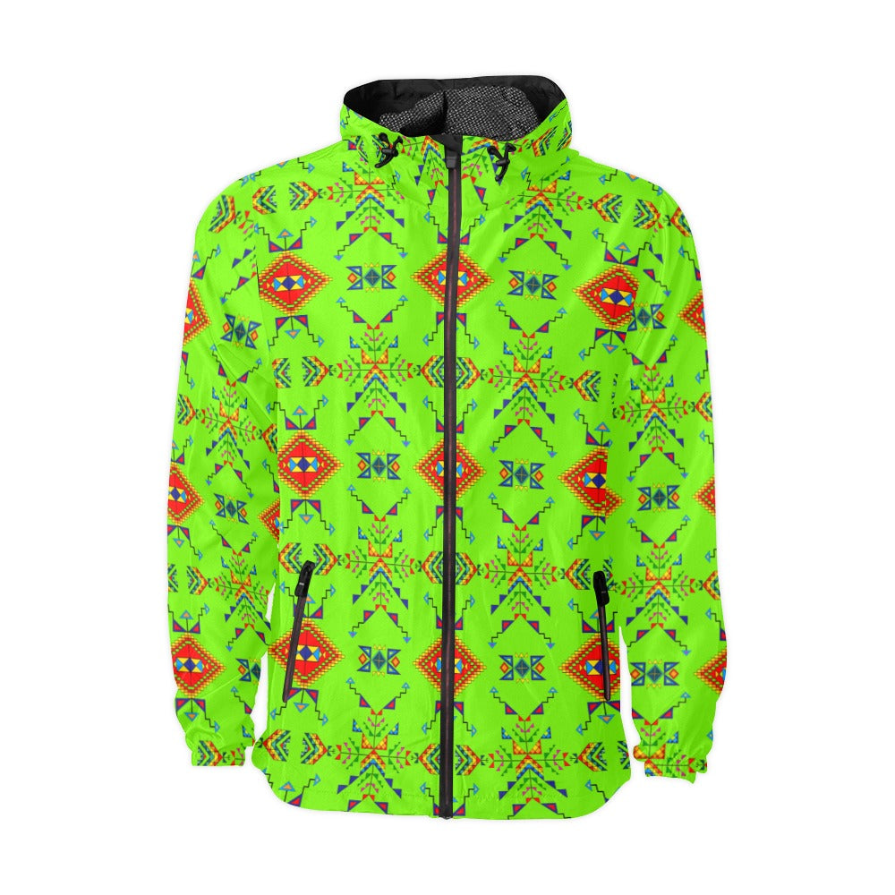Buffalo Jump Neon Green Men's Windbreaker