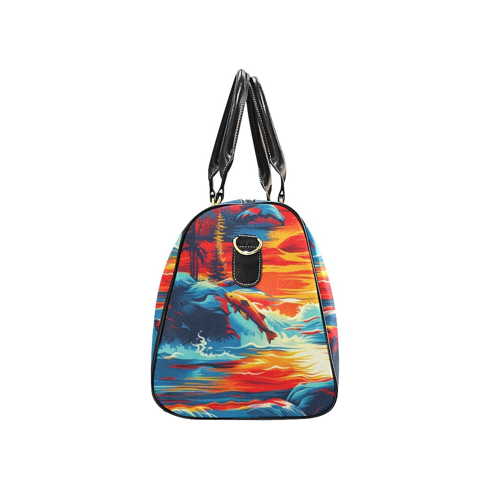 Fishing Bears 2 Small Travel Bag