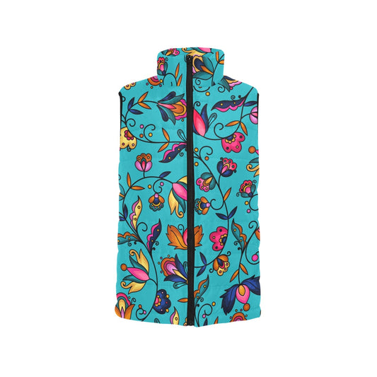 Copper Prairie Petals Turquoise Padded Vest