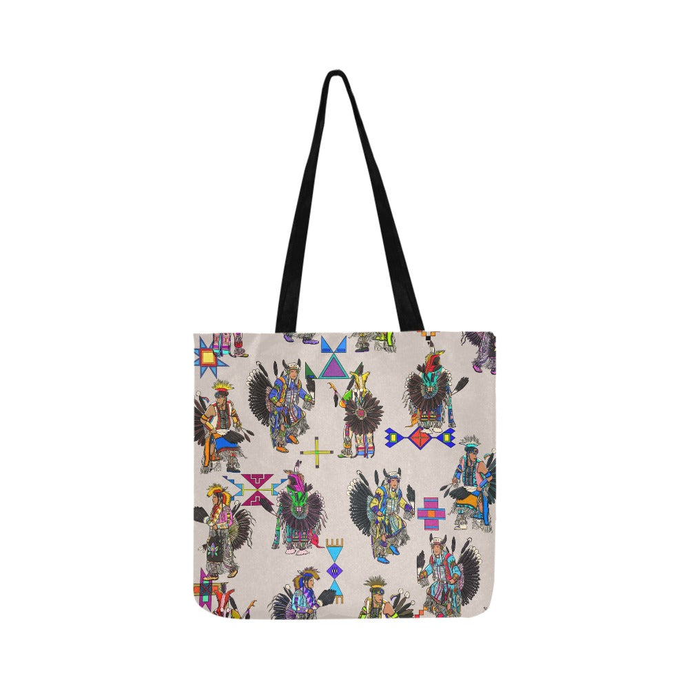 Men's Tradish Dancers Muslin White Reusable Shopping Bag