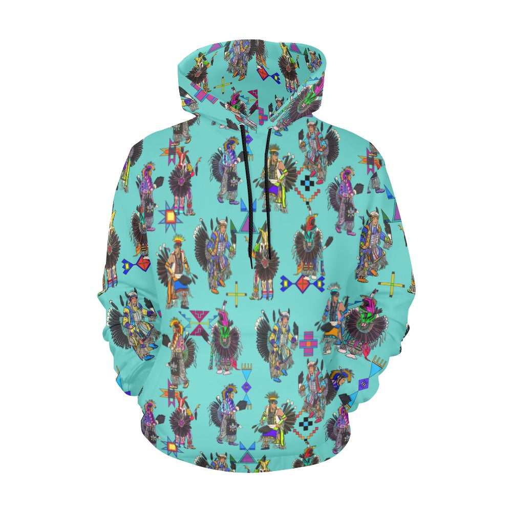 Men's Tradish Dancers Eggshell Blue Hoodie for Men