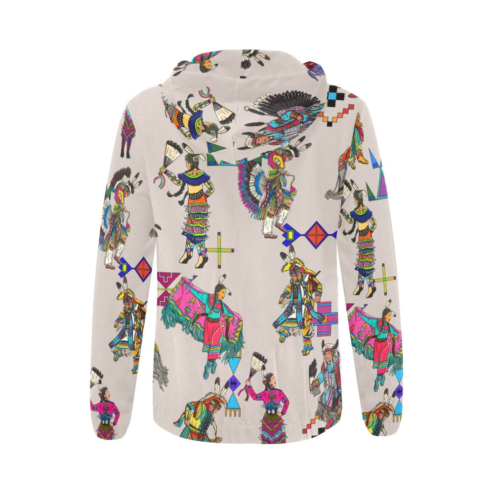 Grand Entry Dancers Muslin Full Zip Hoodie for Women