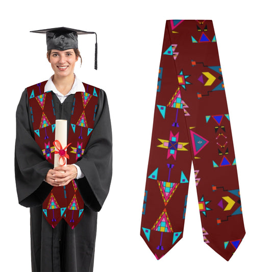 Enemy Territory Dark Maroon Graduation Stole