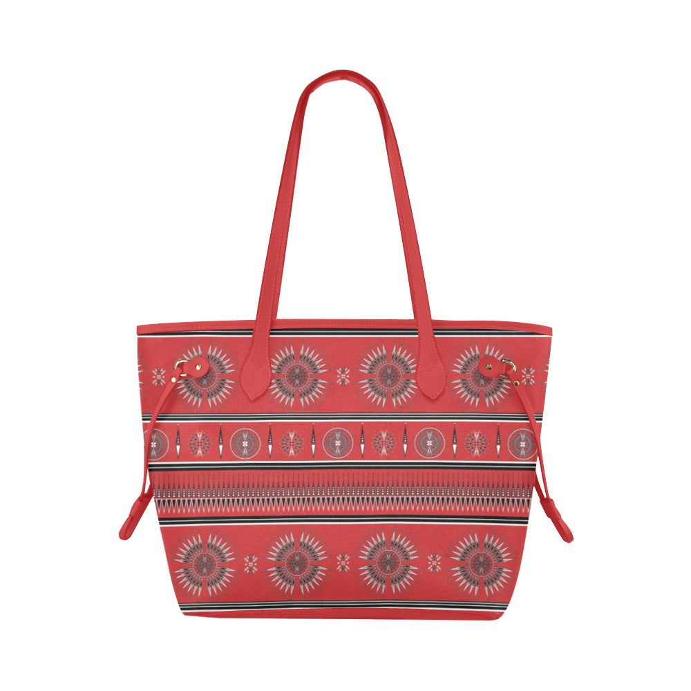 Evening Feather Clover Canvas Tote