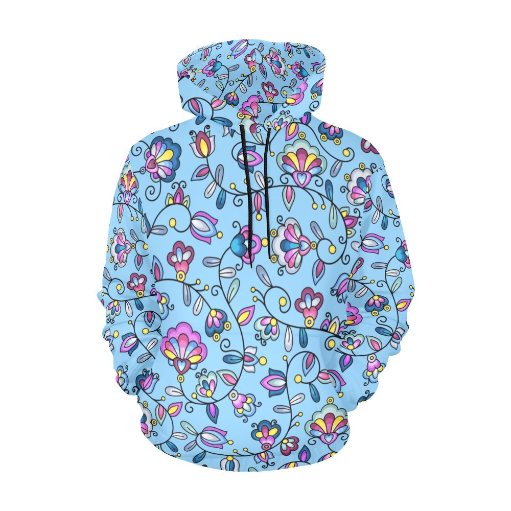 Autumn Bundle Blessing Blue Hoodie for Men