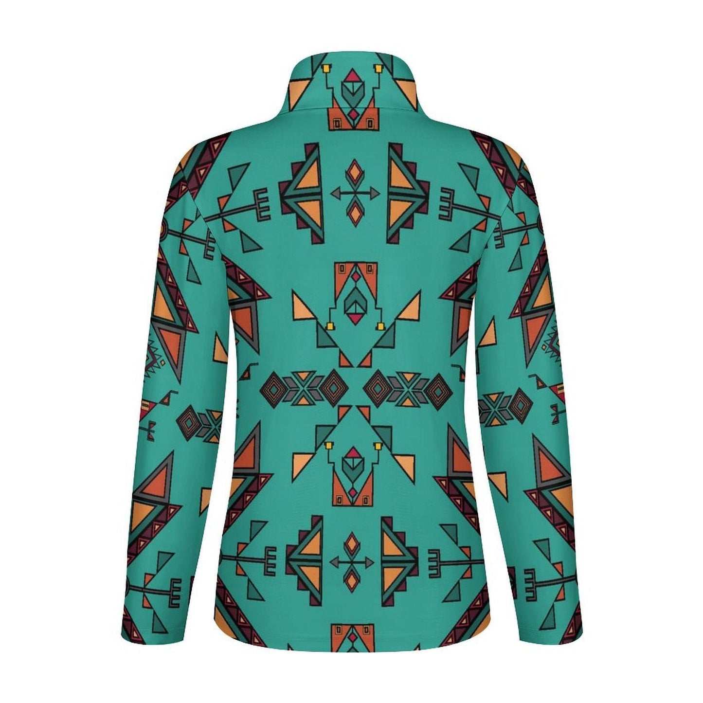 Arrow Dawn Turquoise Long Sleeve Yoga Shirt