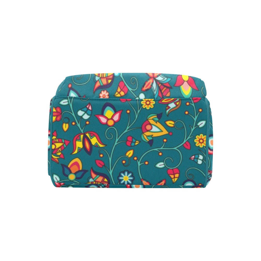Thorny Path Teal Multi-Function Diaper Backpack