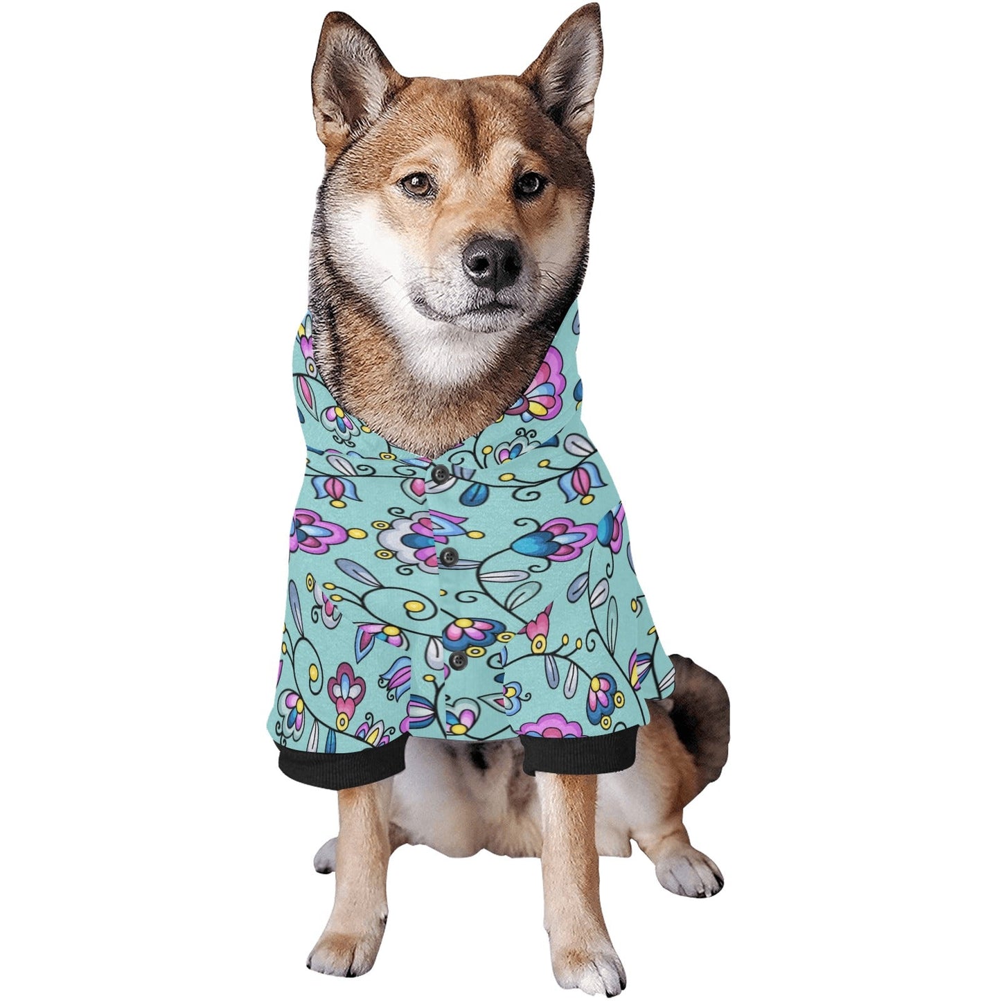 Autumn Bundle Blessing Turquoise Pet Dog Hoodie