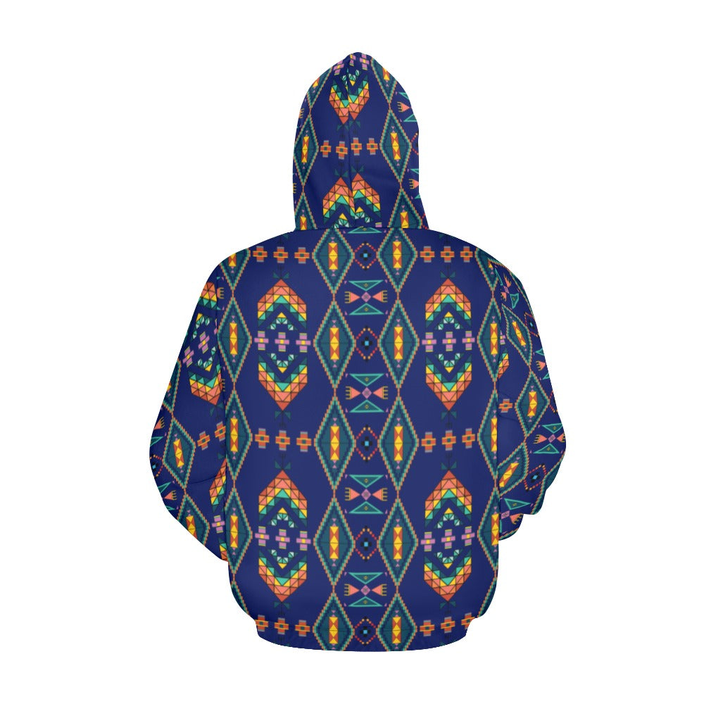 Travois Tipi Blue Hoodie for Men