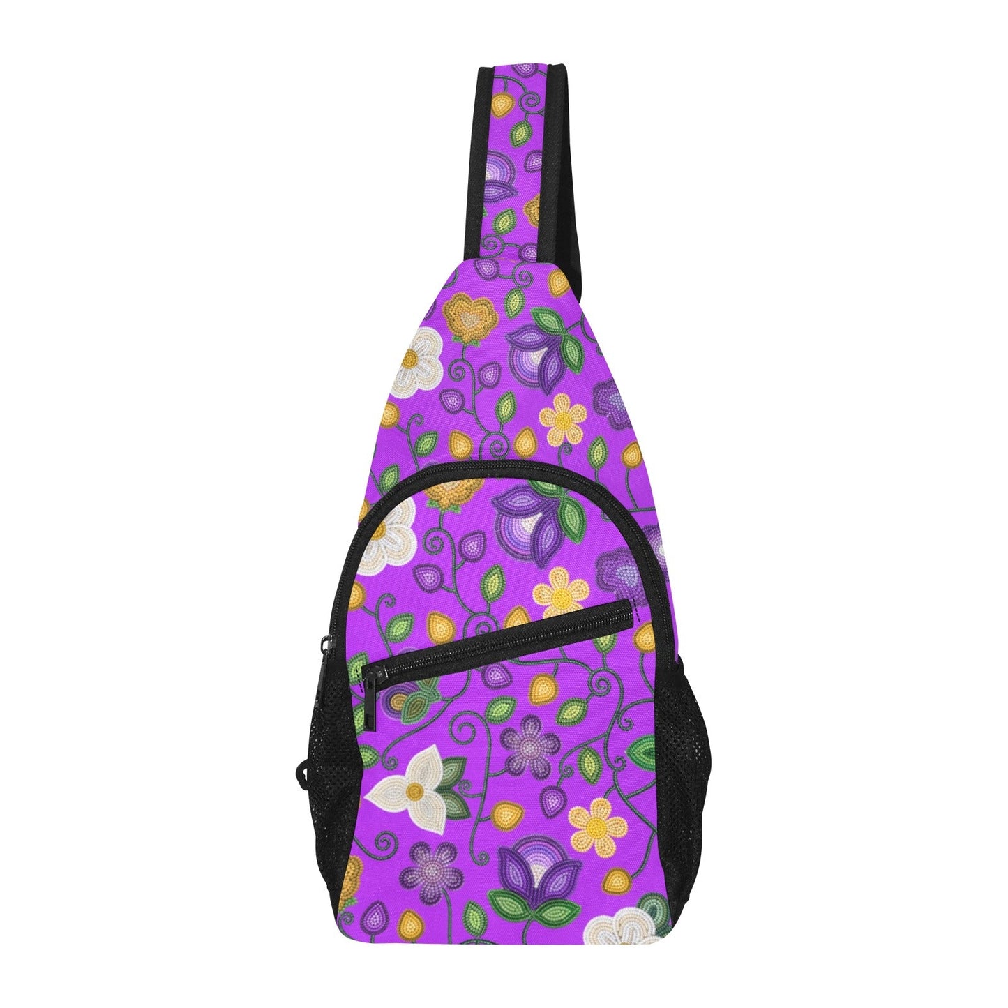 Midnight Moss Bloom Purple Chest Bag