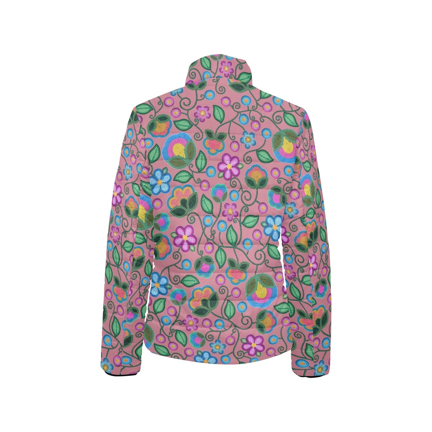 Turquoise Sunbeam Peach Stand Collar Jacket