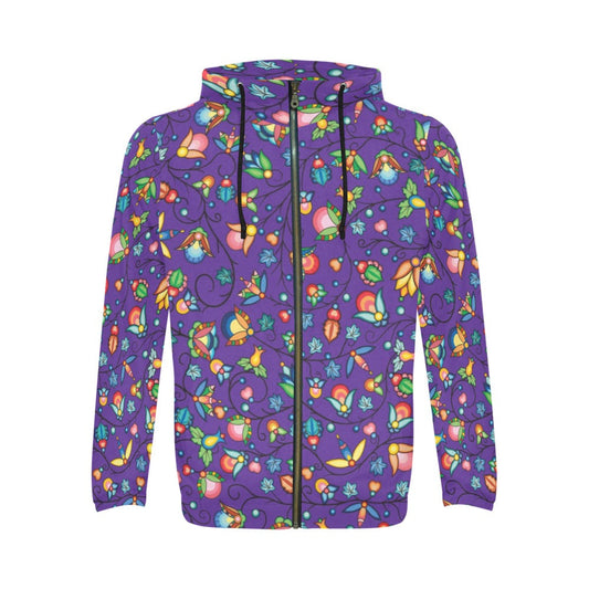 Prairie Plains Spirit Midnight Purple Zip Hoodie