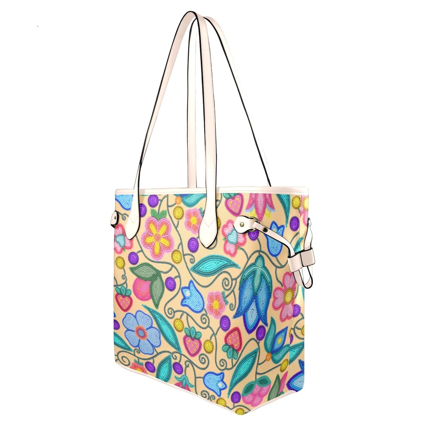 Sweet Offering Cream Clover Canvas Tote
