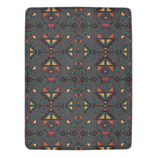 Arrow Dawn Gray X-Large Micro Fleece Blanket