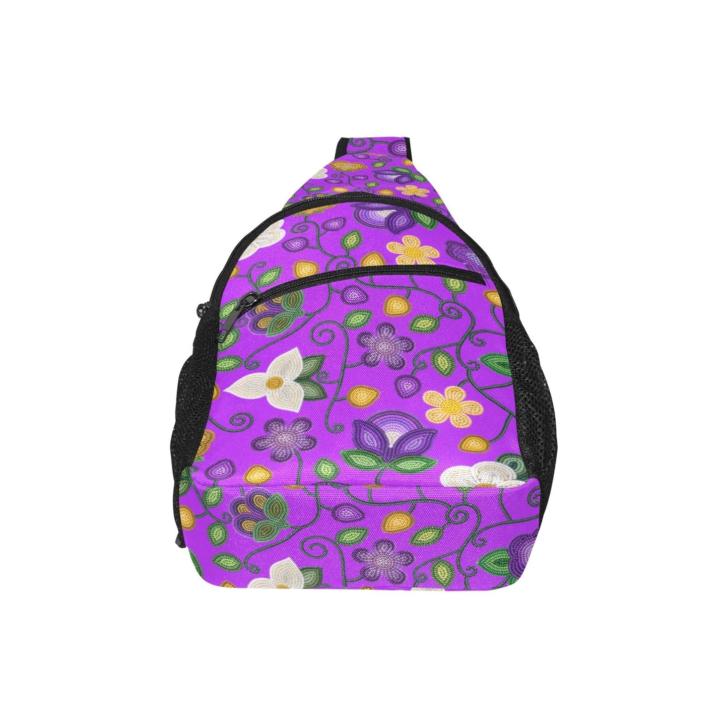 Midnight Moss Bloom Purple Chest Bag