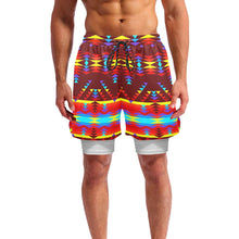 Load image into Gallery viewer, Visions of Lasting Peace Men&#39;s Sports Shorts with Compression Liner
